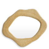Lustro Bilbao, naturalny rattan