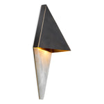 Lampa ścienna Mirabeau, wykończenie bronze highlight, alabaster