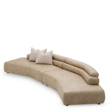 Sofa Marvella, ekoskóra Valente beżowa, tkanina Renato ecru