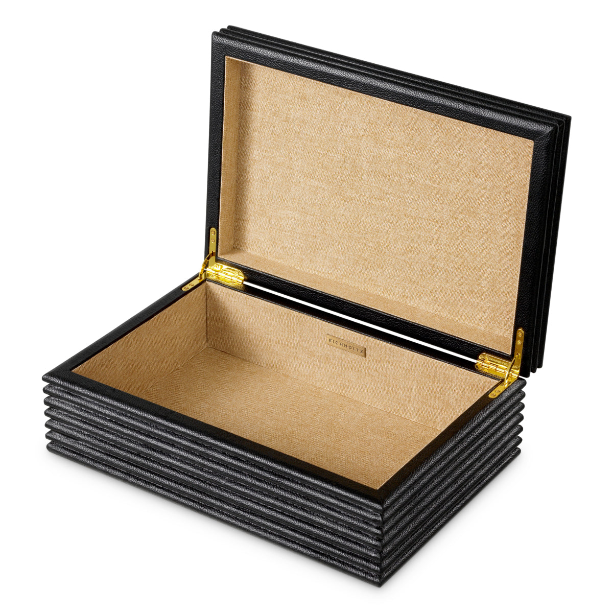 Pudełko dekoracyjne Elvane, black leather
