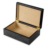 Pudełko dekoracyjne Elvane, black leather