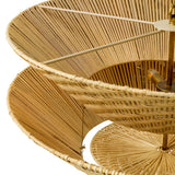 Żyrandol Tavira, naturalny rattan