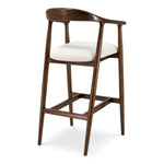 Stołek barowy Beale, wykończenie classic brown, sentier cream