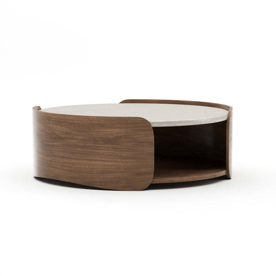Stolik kawowy Fleur | kamienny blat, CLA-426-4012