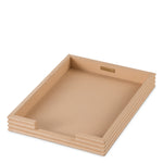 Zestaw biurkowy Elvane | Tan Leather | Zestaw 3 szt.