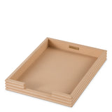 Zestaw biurkowy Elvane | Tan Leather | Zestaw 3 szt.
