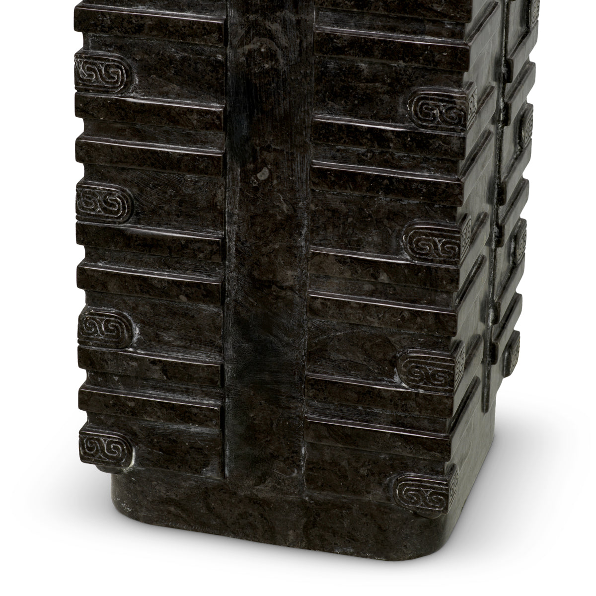 Lampa stołowa Cong dark grey marble incl shade