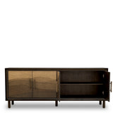 Komoda Chinnery charcoal brown oak veneer