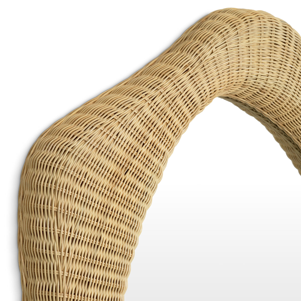 Lustro Bilbao, naturalny rattan