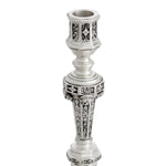 Świecznik Delavigne, wykończenie antique silver