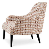 Fotel Colette, ariane beige orange