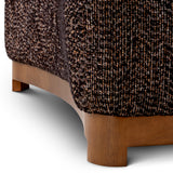 Fotel Stelvio, wykończenie walnut, norman bouclé black