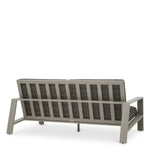 Sofa ogrodowa Belle Vue, szare wykończenie, szary sztuczny rattan