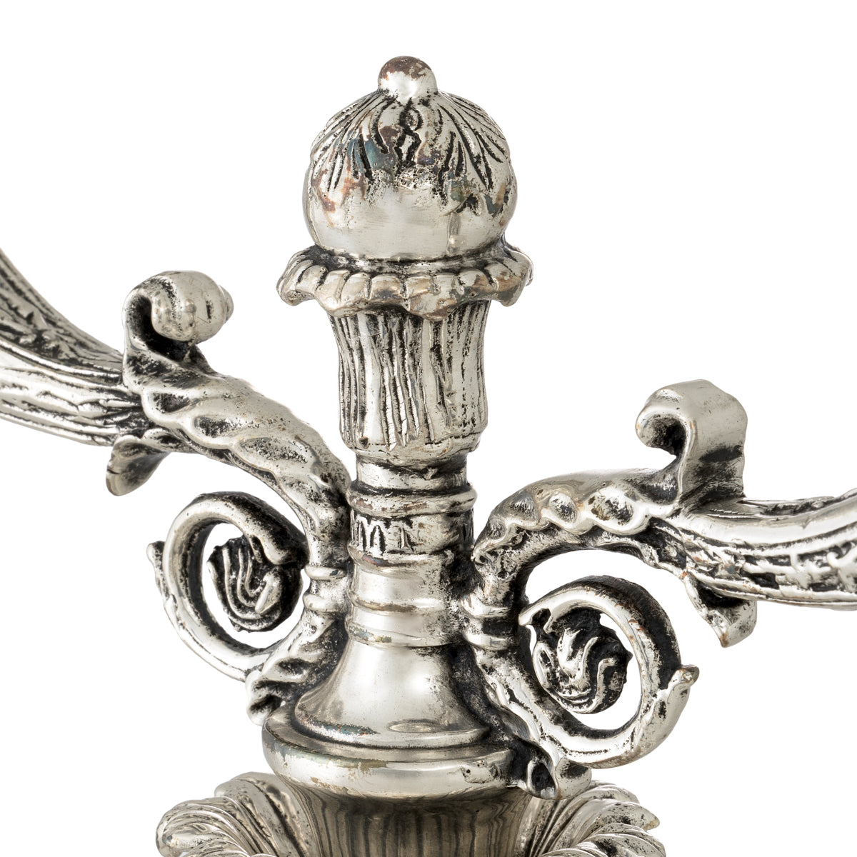 Świecznik Whitney, wykończenie antique silver