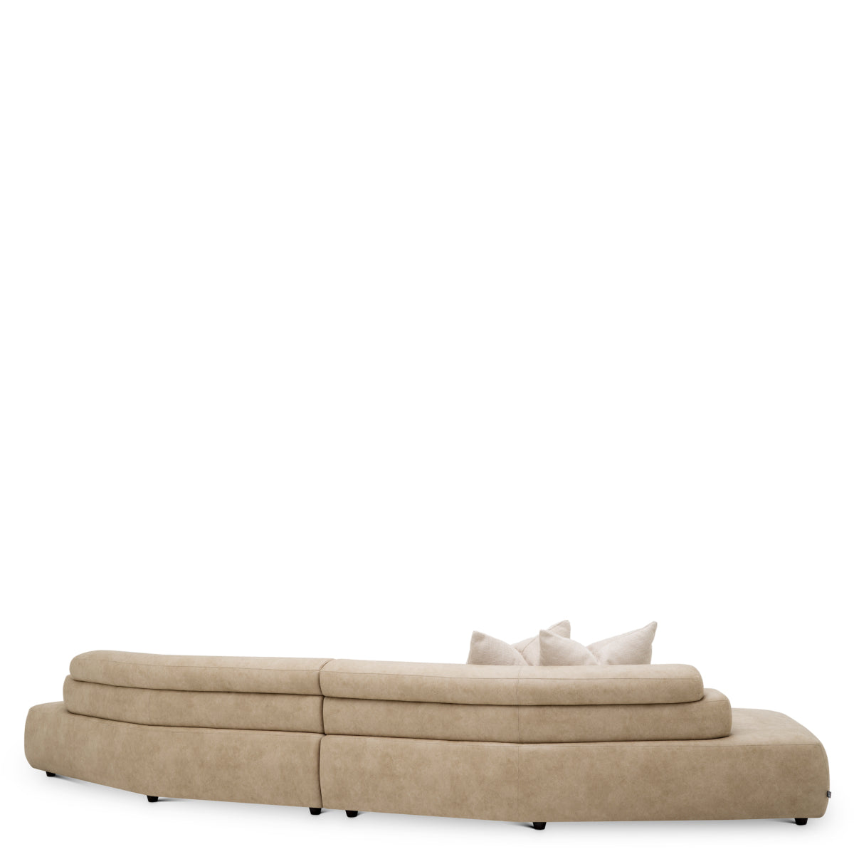 Sofa Marvella, ekoskóra Valente beżowa, tkanina Renato ecru