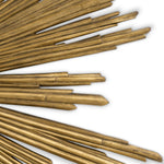Obiekt ścienny Sunburst, wykończenie złoto antyczne
