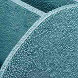 Zestaw biurkowy Scaleo | Faux Blue Shagreen | Zestaw 3 szt.