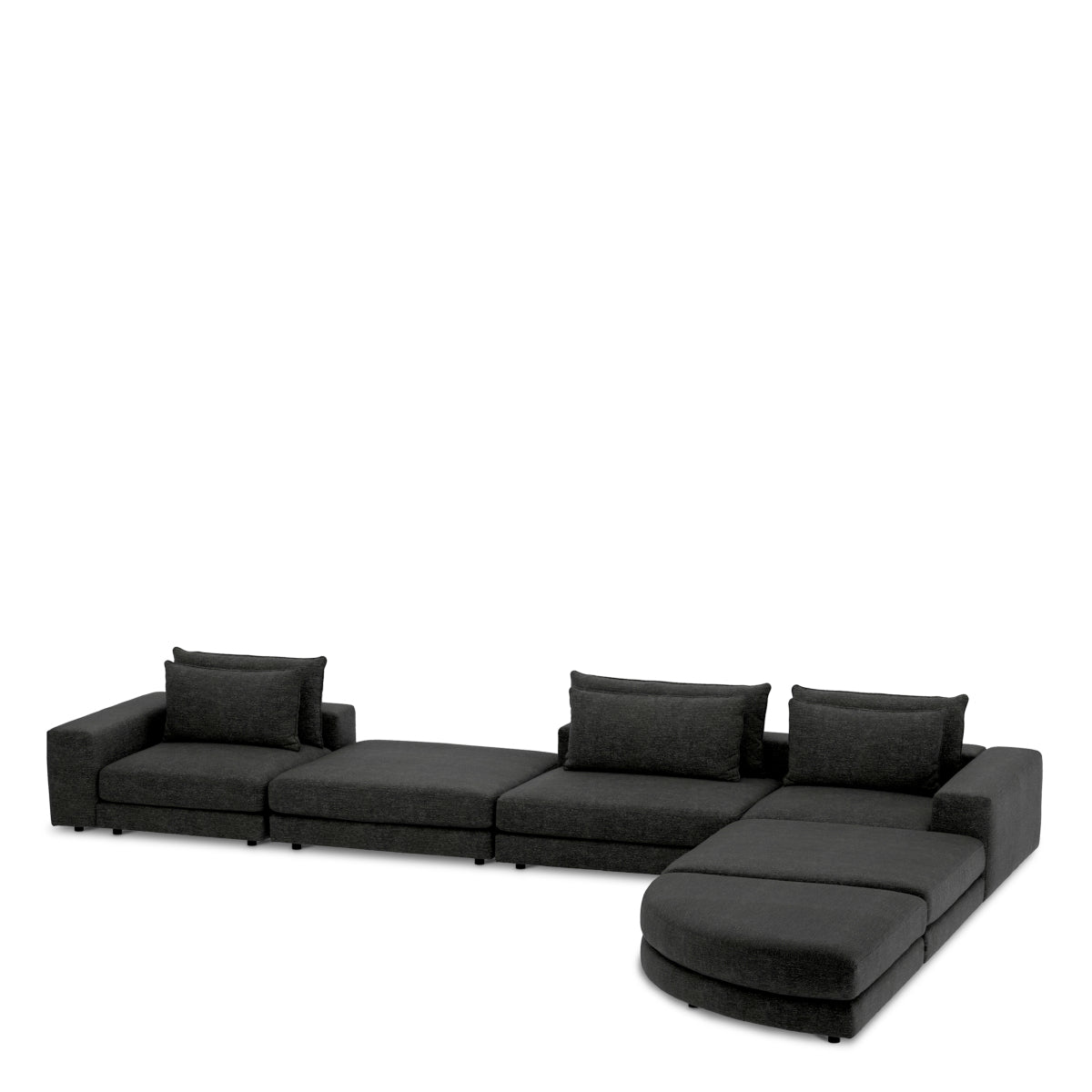 Element środkowy sofy modułowej Lounge Club, Lurano Charcoal