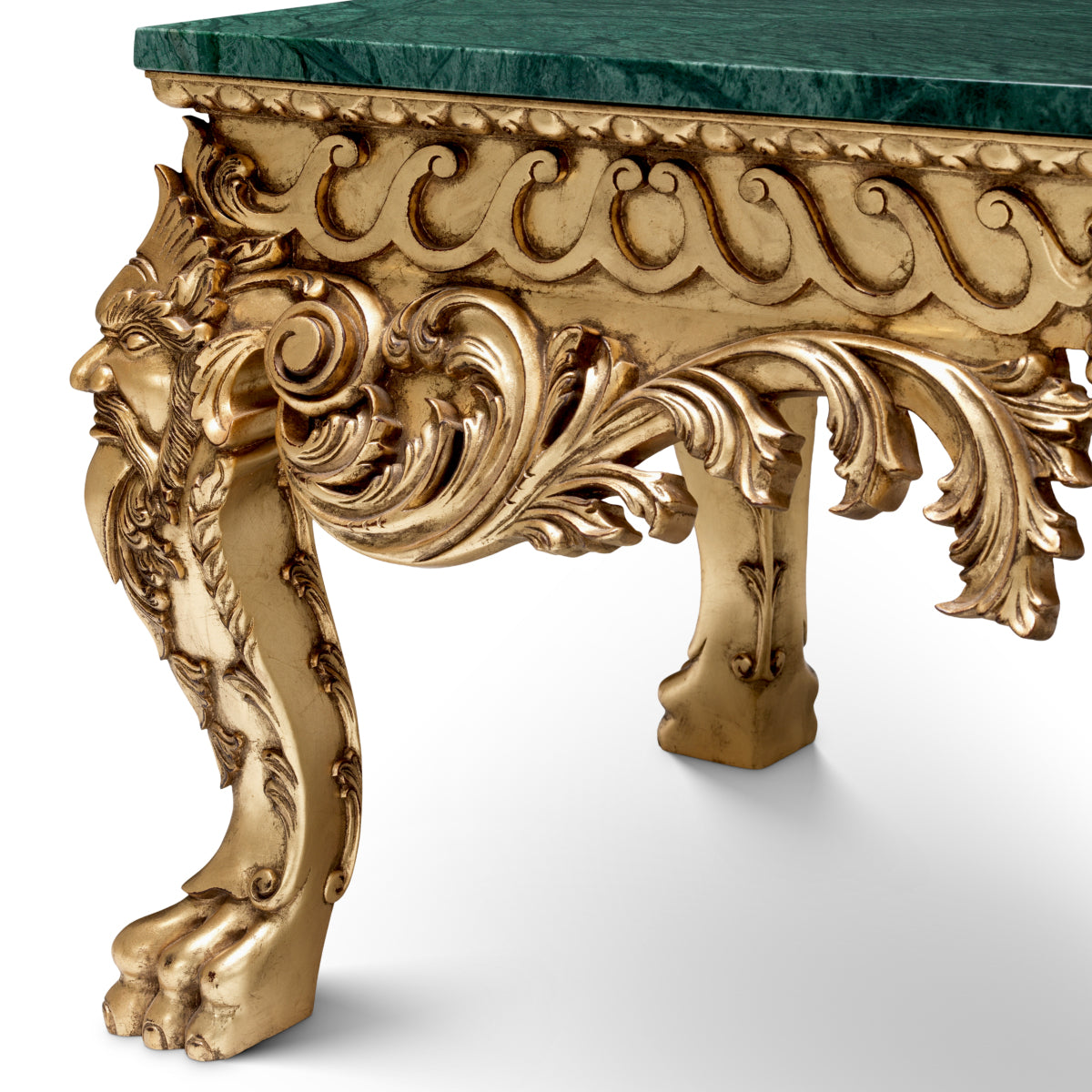Stolik kawowy Matthias, wykończenie antique gold
