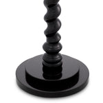 Lampa podłogowa Massimo, wykończenie czarny fortepian, z abażurem