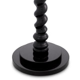 Lampa podłogowa Massimo, wykończenie czarny fortepian, z abażurem