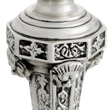 Świecznik Delavigne, wykończenie antique silver
