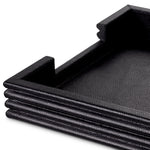 Zestaw biurkowy Elvane | Black Leather | Zestaw 3 szt.