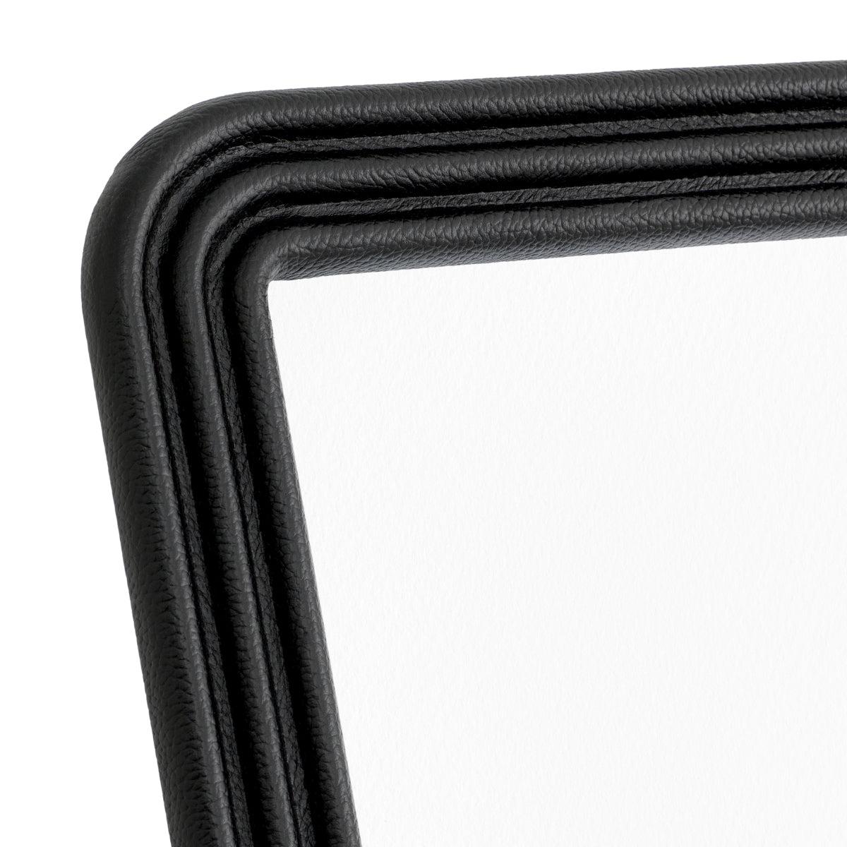 Ramki na zdjęcia Elvane, black leather, komplet 2 szt.