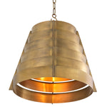 Lampa wisząca Fitzroy, wykończenie w stylu vintage mosiądzu