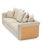 Sofa Amadeo, naturalna okleina dębowa, tkanina Renato ecru