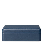 Pudełko na karty The Ridges (2 talie w zestawie), blue leather