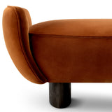 Ławka Stirling, sonoma burnt orange velvet