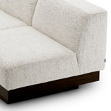 Sofa Bastion, tkanina Seashell złamana biel, okleina w kolorze węglowej szarości