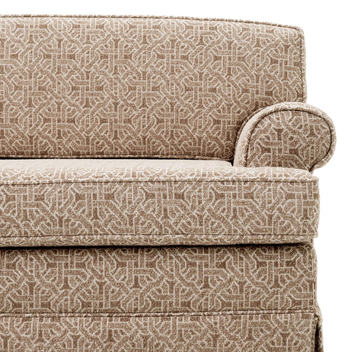 Sofa Madison – fryz żakardowy, beżowa
