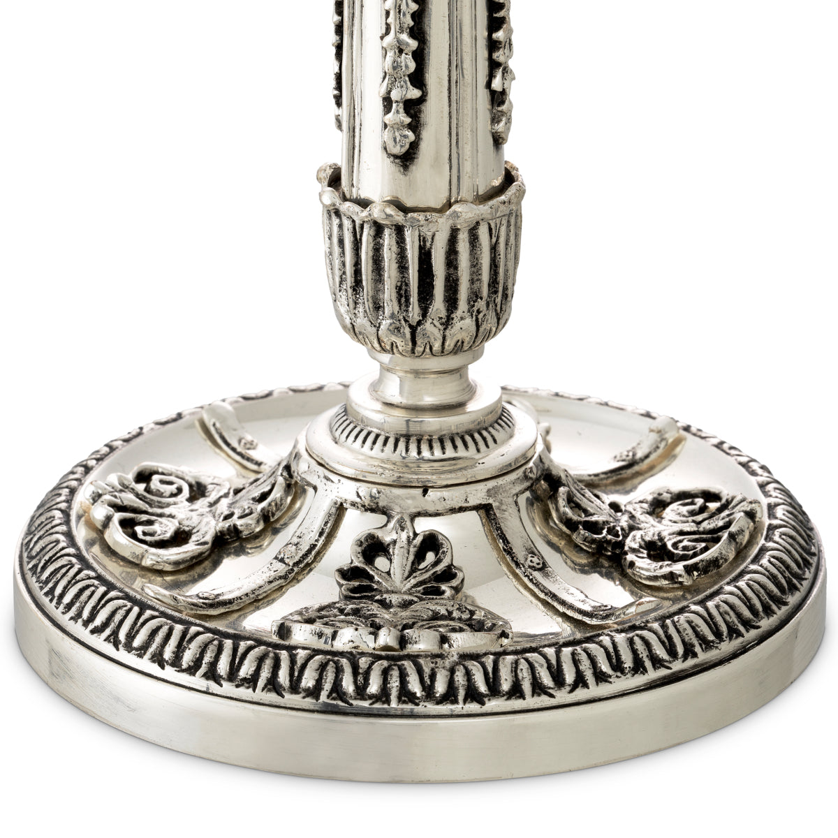 Świecznik Whitney, wykończenie antique silver