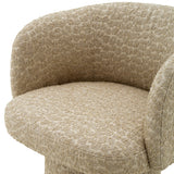 Krzesło stołowe Marly, wykończenie brązowe, tkanina Vaux jacquard, beż