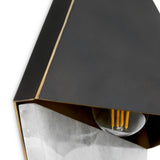 Lampa ścienna Mirabeau, wykończenie bronze highlight, alabaster