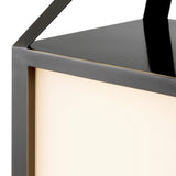 Lampa ogrodowa Riserva S, wykończenie brązowe z połyskiem, białe szkło