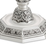 Świecznik Delavigne, wykończenie antique silver