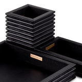 Zestaw biurkowy Elvane | Black Leather | Zestaw 3 szt.