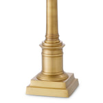 Lampa stołowa Cologne S antique brass finish incl pleated beige shade