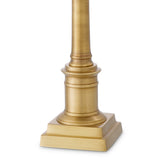 Lampa stołowa Cologne S antique brass finish incl pleated orange shade