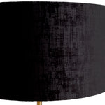 Lampa podłogowa Rosetti, wykończenie w mosiądzu vintage, klosz w zestawie