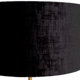 Lampa podłogowa Rosetti, wykończenie w mosiądzu vintage, klosz w zestawie