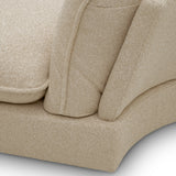 Sofa modułowa Cresson, tkanina Daley, piaskowa – narożnik zewnętrzny