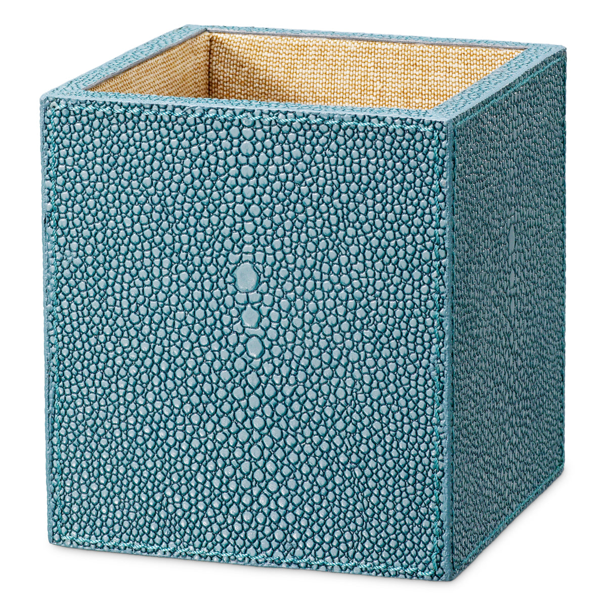 Zestaw biurkowy Scaleo | Faux Blue Shagreen | Zestaw 3 szt.