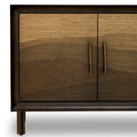 Komoda Chinnery charcoal brown oak veneer