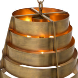 Lampa wisząca Fitzroy, wykończenie w stylu vintage mosiądzu