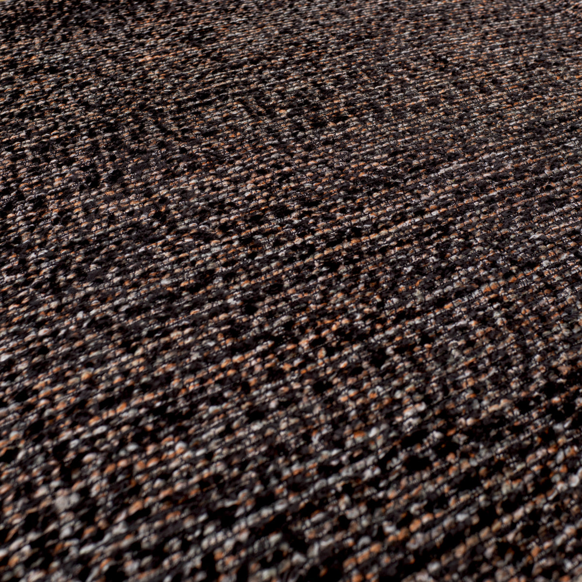Sofa Stelvio, wykończenie walnut, norman bouclé black