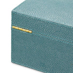 Pudełko dekoracyjne Menton S, faux blue shagreen